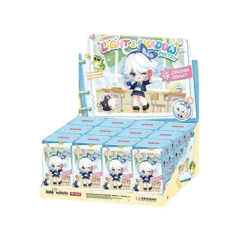 POP MART Genshin Impact Academy Light & Shadow Poetry Series Mystery Box Blind Bag Figurines Ornament Toys for Collectors