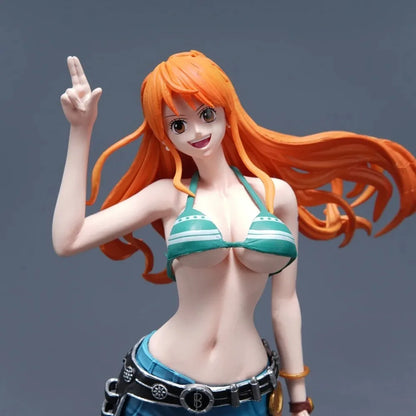 22cm/8.66in ONE PIECE Figure Anime Nami Action Figures Pvc Statue Collection Model Toys Gifts
