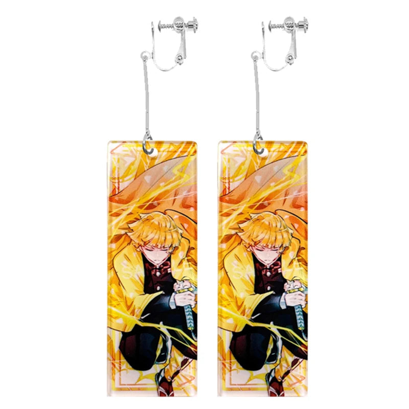 Demon Slayer Tanjiro Hanafuda Earrings