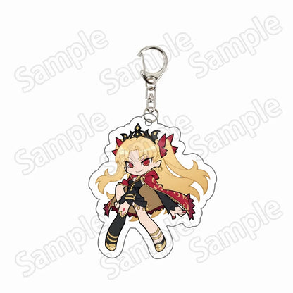 Anime Game Fate Grand Order FGO Saber Gilgamesh Mash Merlin Enkidu Ishtar Jeanne Ereshkigal Acrylic Keychain Keyring Pendant