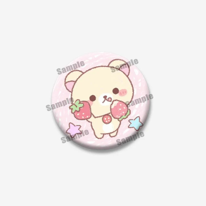 Rilakkuma Bear Badge Pin