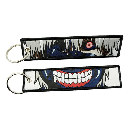 Anime Lock Embroidery Keychain