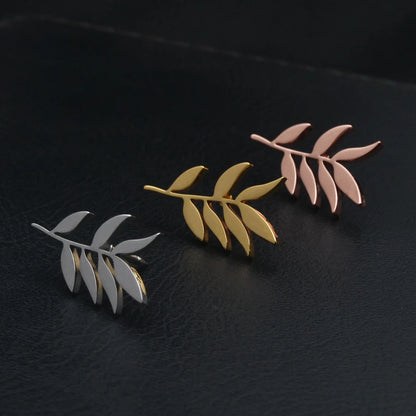 Wholesale Men's Lapel Brooches, Fashionable Olive Branch Accessory Pins, Stainless Steel Fashion Accessories, Gift Jewelry