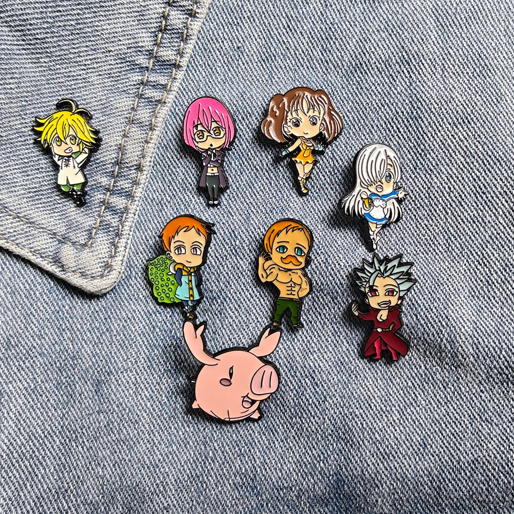 The Seven Deadly Sins Brooch Set