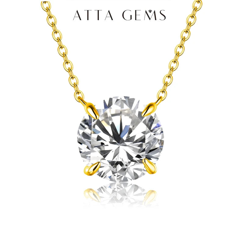 Moissanite Diamond Pendant Necklace