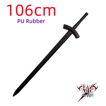Fate Stay Night Sword Saber Sets Weapon Victory Cosplay 1:1 Black Holy Sword Safety Sword in the Stone Mod