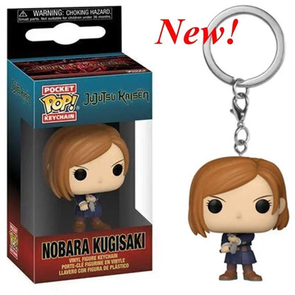 2026 FUNKO Pocket Keychain Jujutsu Kaisen Satoru Gojo Nobara Kugisaki Megumi Fushiguro Yuji Itadori Figure Collection Toys Gifts