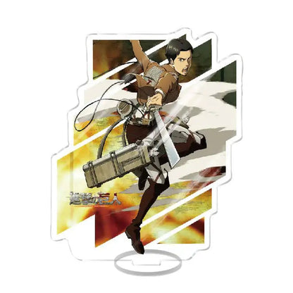 Attack On Titan Armin Arlert Eren Yeager Mikasa Anime Acrylic Figure Display Stand Model Plate Keychain Friends Girl Gift School