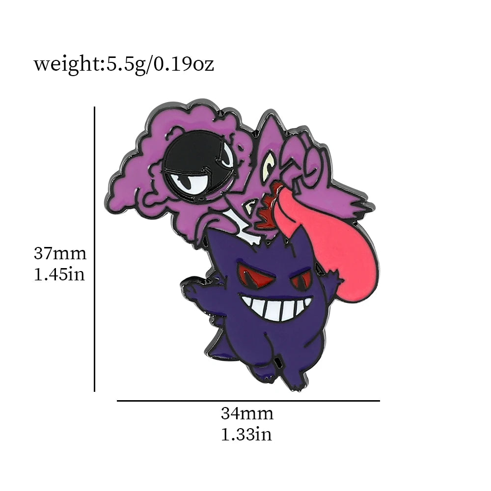 Pokemon Gengar Enamel Lapel Pin