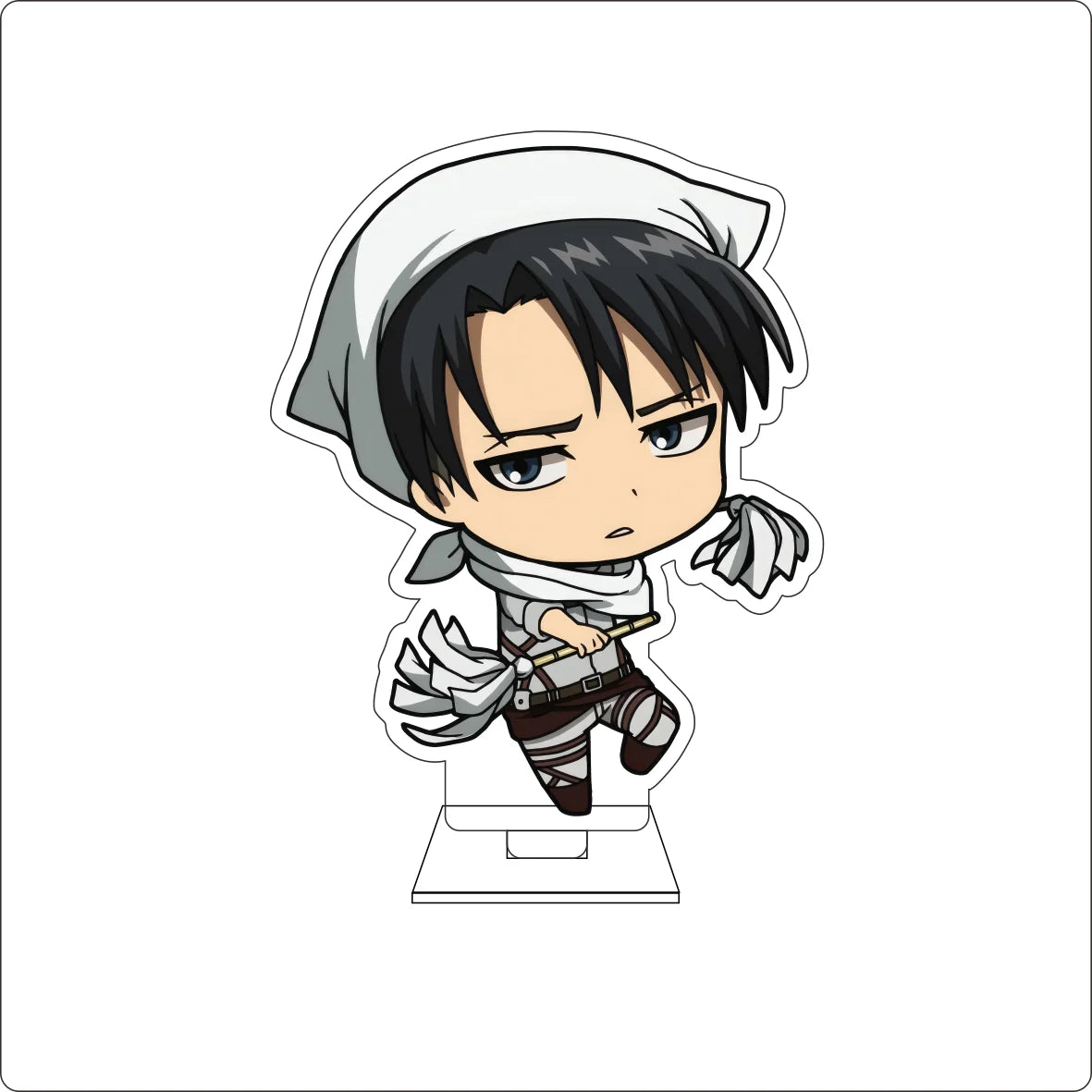 10CM Anime Attack on Titan Cosplay Cute Acrylic Figure Stand Plate Armin Arlert Mikasa·Ackerman Eren Jaeger Ornaments Gifts