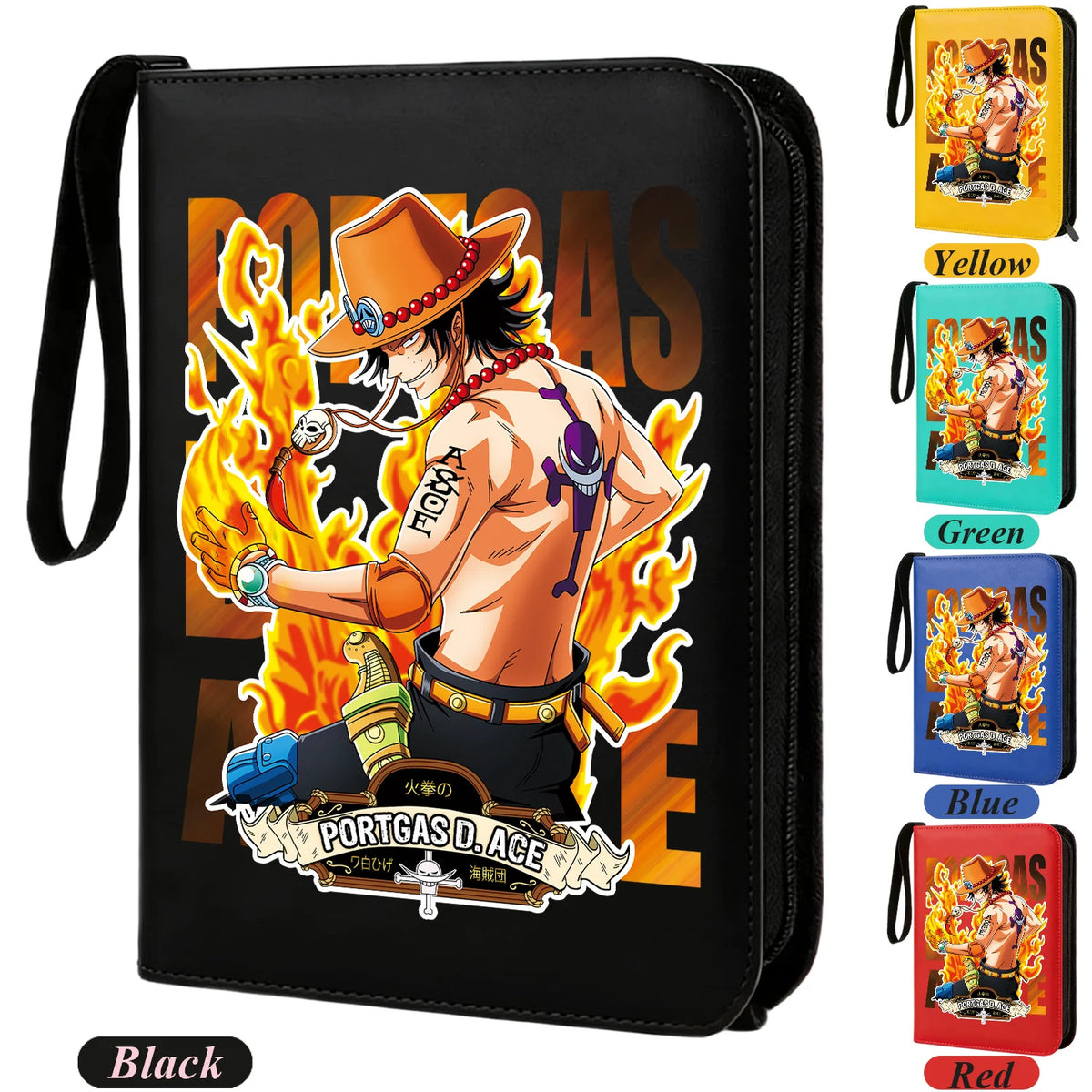 400pcs Anime ONE PIECE Zipper Card Album Book Collection Card Storage Folder Hold Zoro Luffy Game Cards Binder Holder Protector