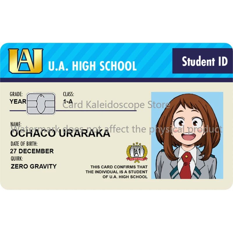 My Hero Academia Student ID Card Sticker