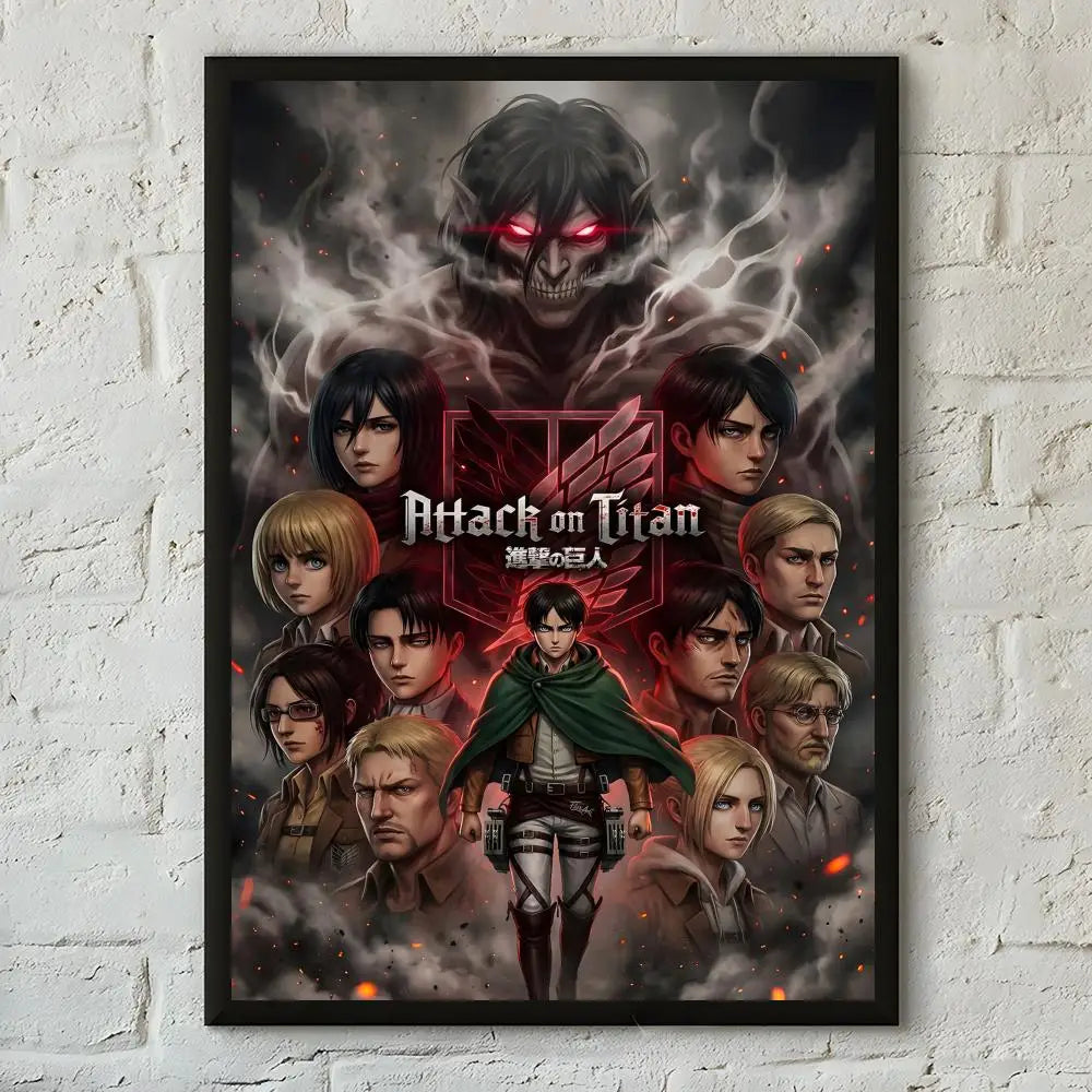 Anime Attack on Titan Poster  Poster Print Wall Art Pictures Canvas Painting Living Room Bedroom Home Decor