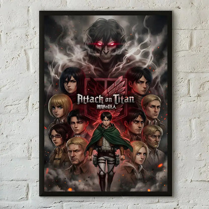 Anime Attack on Titan Poster  Poster Print Wall Art Pictures Canvas Painting Living Room Bedroom Home Decor
