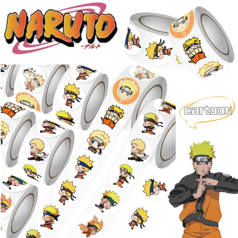 Naruto sticker Sasuke Uchiha and Uzumaki Naruto fashionable cartoon high-appearance-value stickers for DIY journals decoration