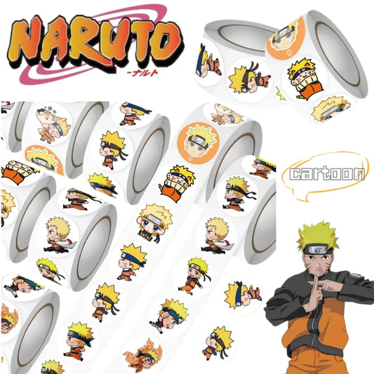 Naruto sticker Sasuke Uchiha and Uzumaki Naruto fashionable cartoon high-appearance-value stickers for DIY journals decoration