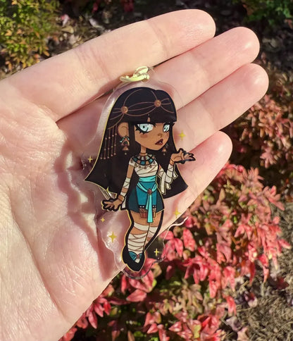 Monster Girl Metal Keychain