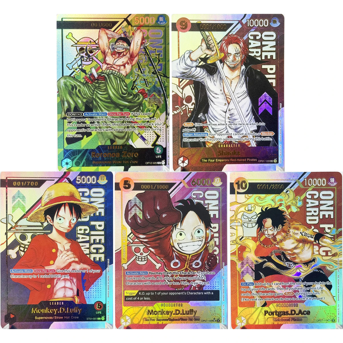 One Piece Roronoa Zoro Card Set