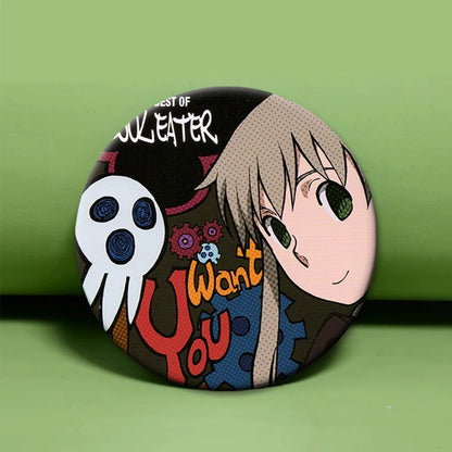 Anime Soul Eater Pins Round Creative Cartoon Badges
