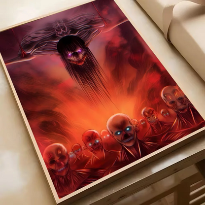 Attack On Titan Levil Ackerman Anime Poster HD Art Sticky Wall Waterproof Home Living Room Bedroom Bar Aesthetic Decoration