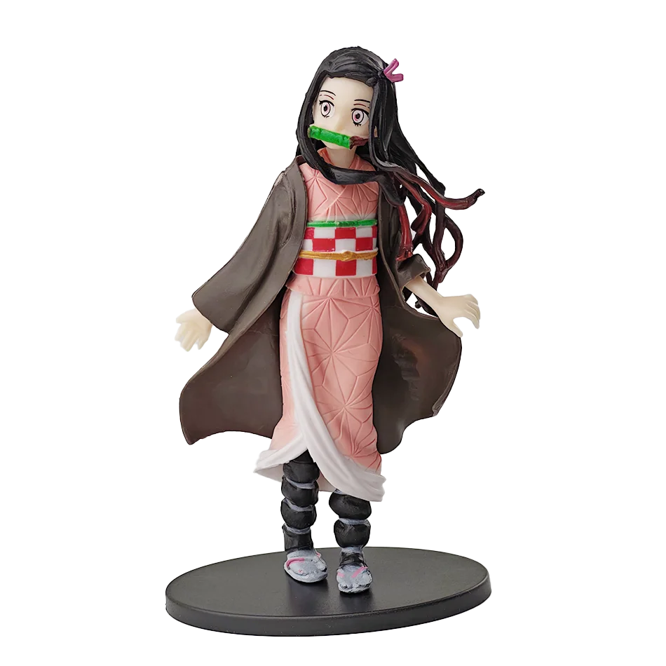 Anime Demon Slayer Kimetsu no Yaiba Figure Kamado Tanjirou Action Figure Agatsuma Zenitsu Nezuko Warrior PVC Model Toys