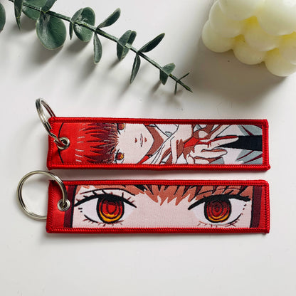 Pokemon Pikachu Embroidery Keychain