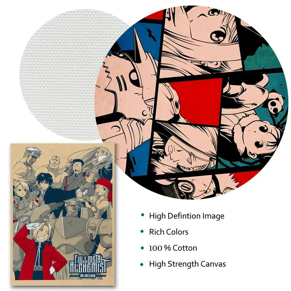 Fullmetal Alchemist Wall Canvas – HD Print