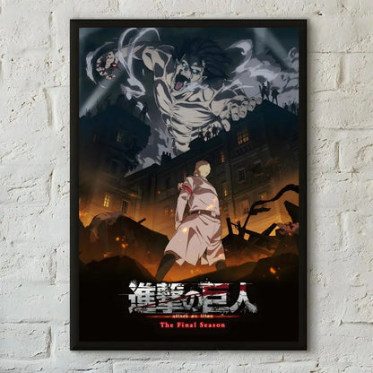 Anime Attack on Titan Poster  Poster Print Wall Art Pictures Canvas Painting Living Room Bedroom Home Decor