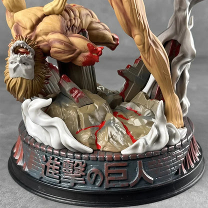 Anime Attack On Titan Action Figure Eren Jaeger Statue Pvc Collectible Model Shingeki No Kyojin Combat Form Eren Figurine Toys