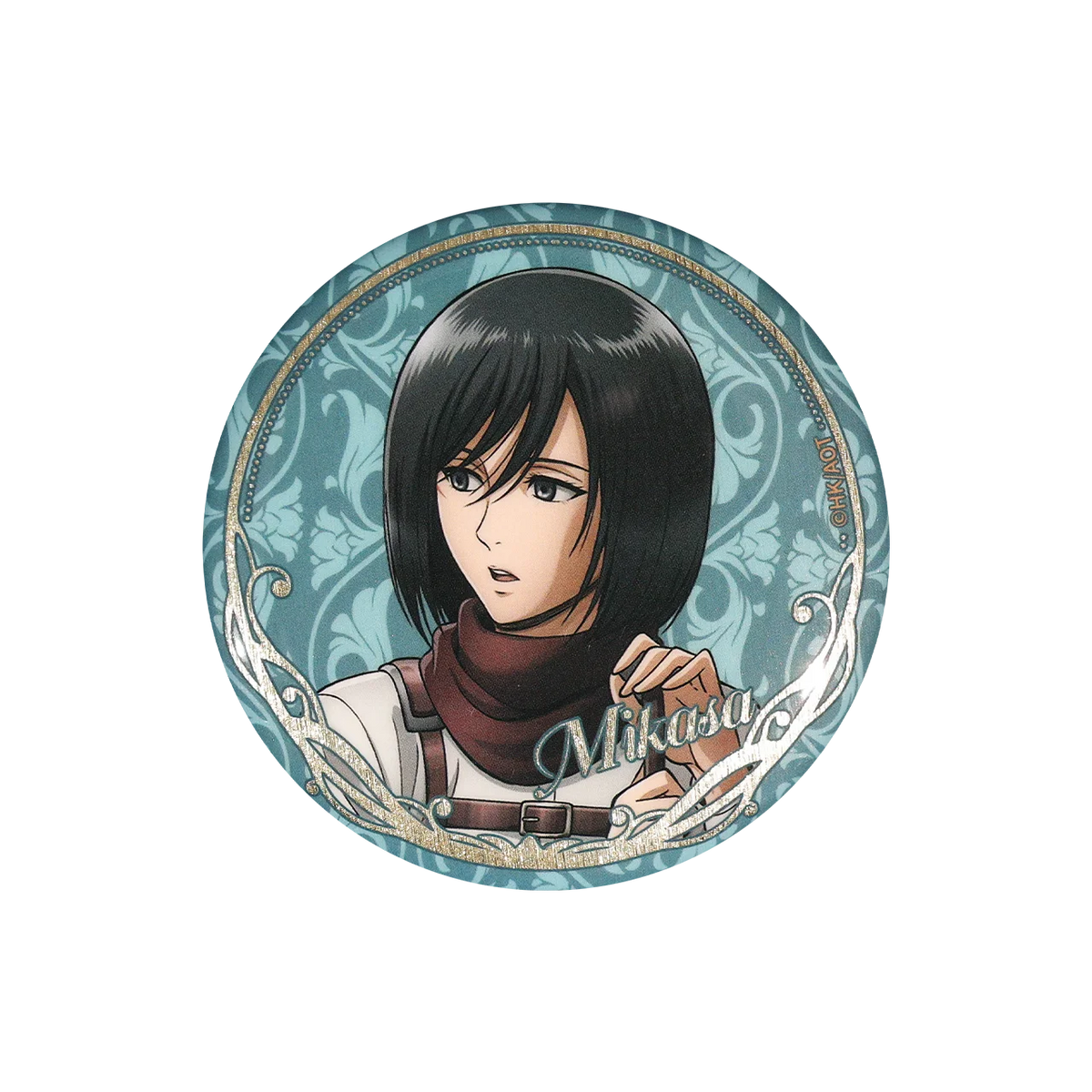 58mm Anime Attack on Titan Eren Jaeger Mikasa·Ackerman Sasha Braus Cosplay COSTUME Badge Pin SPTE Tinplate Brooch﻿ Prop Gilf