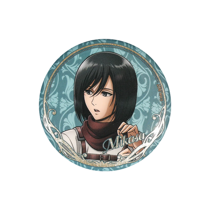 58mm Anime Attack on Titan Eren Jaeger Mikasa·Ackerman Sasha Braus Cosplay COSTUME Badge Pin SPTE Tinplate Brooch﻿ Prop Gilf