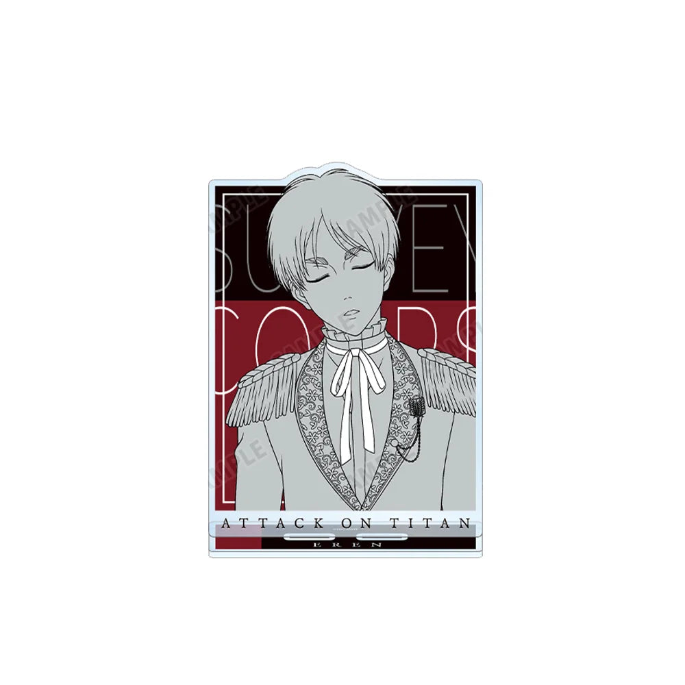 Attack on Titan Levi Ackerman 15cm Acrylic Stand Keychain Figure Desk Display Ornament Anime Fan Merch Gift Toy
