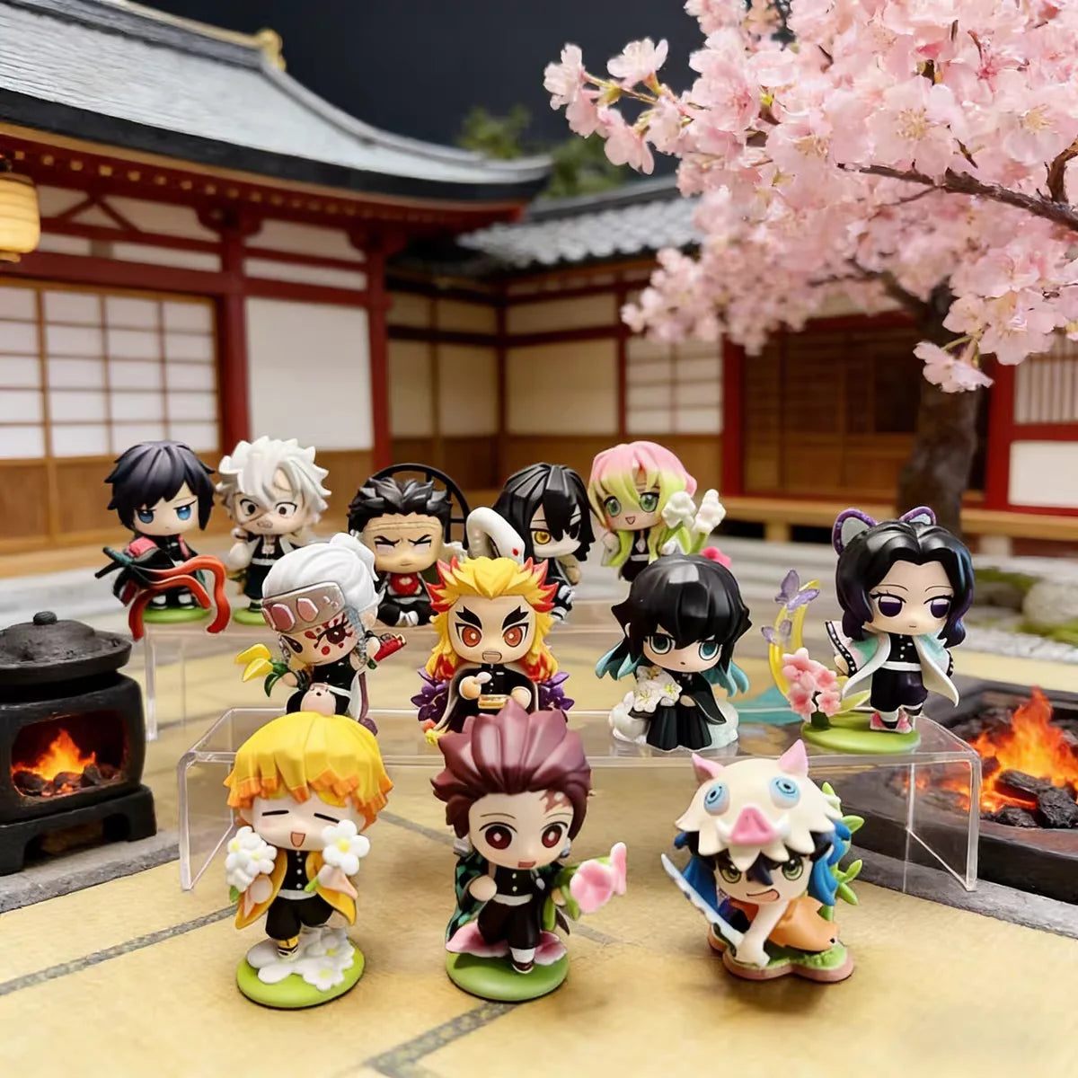 2026 Tanjiro Kamado Nezuko Demon-Slayer Anime Cartoon Figure Blind Box Creative Personalized Statue Ornament Surprise Gift Box