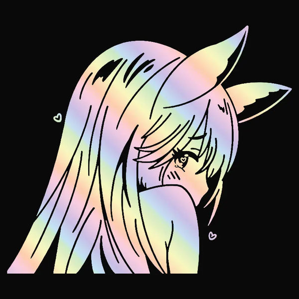Anime Beautiful Girl Vinyl Decal