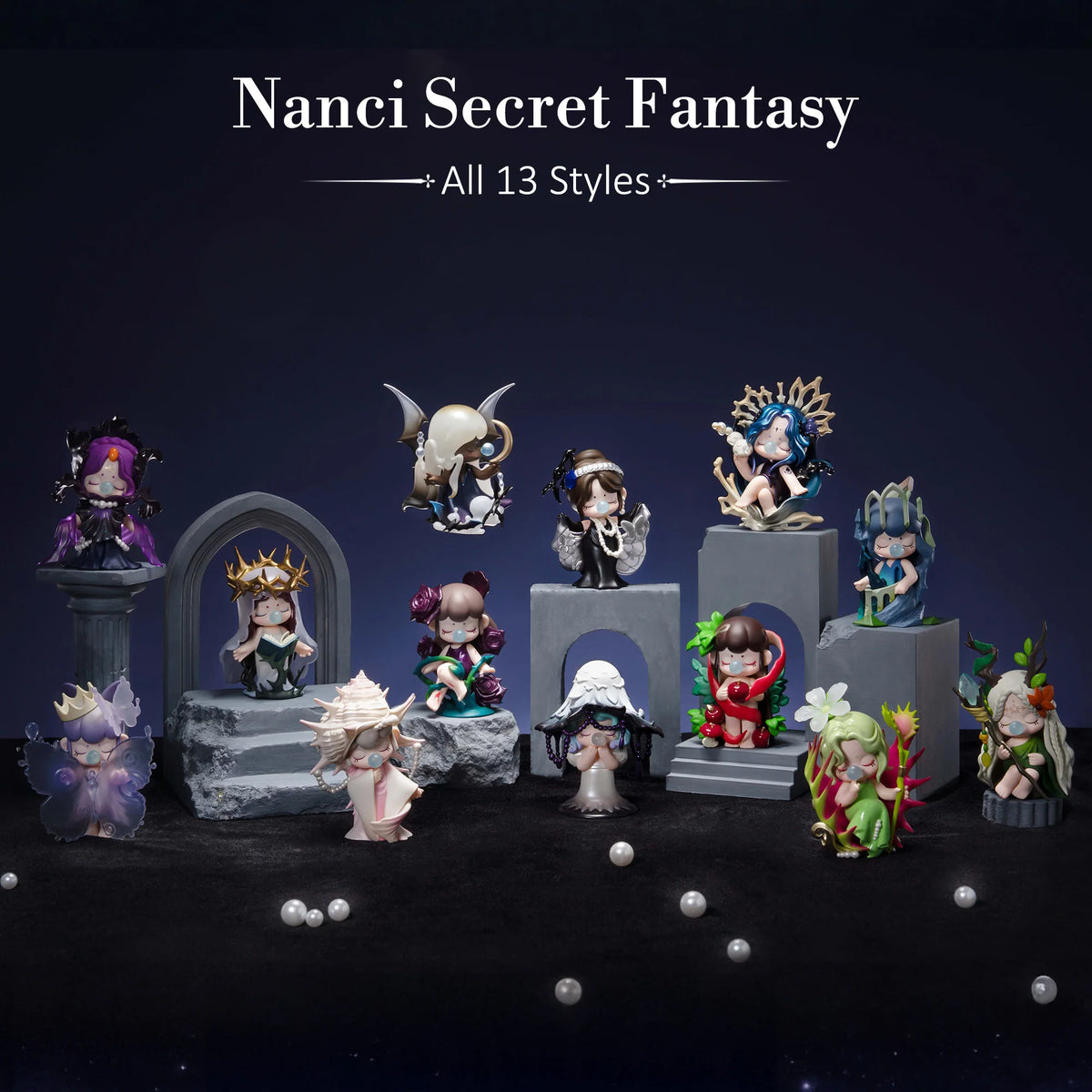 Rolife Nanci Secret Fantasy Blind Box Collectible Figure Dolls Dark Academia Desk Decor Surprise Box Gift for Kids Friends Adult