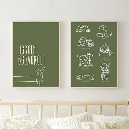 Dachshund Minimalist Wall Art