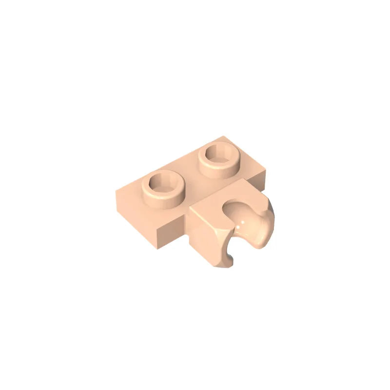 10PCS 14704 1X2 with Tow Ball Socket on Side Block Moc Compatible with Brick DIY Children's Toy Assembly