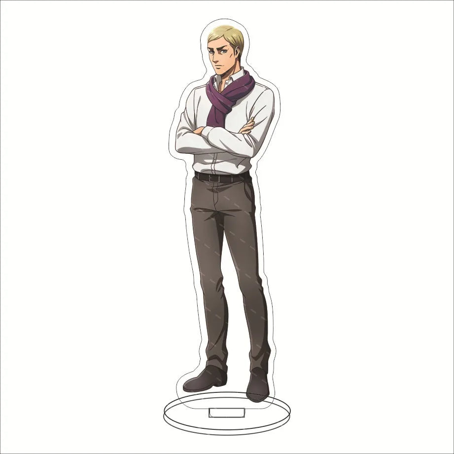16CM Anime Acrylic Stand‌ Attack on Titan Eren Jaeger Mikasa Ackerman Armin Arlert Connie Springer Cos Figure Ornaments Gifts