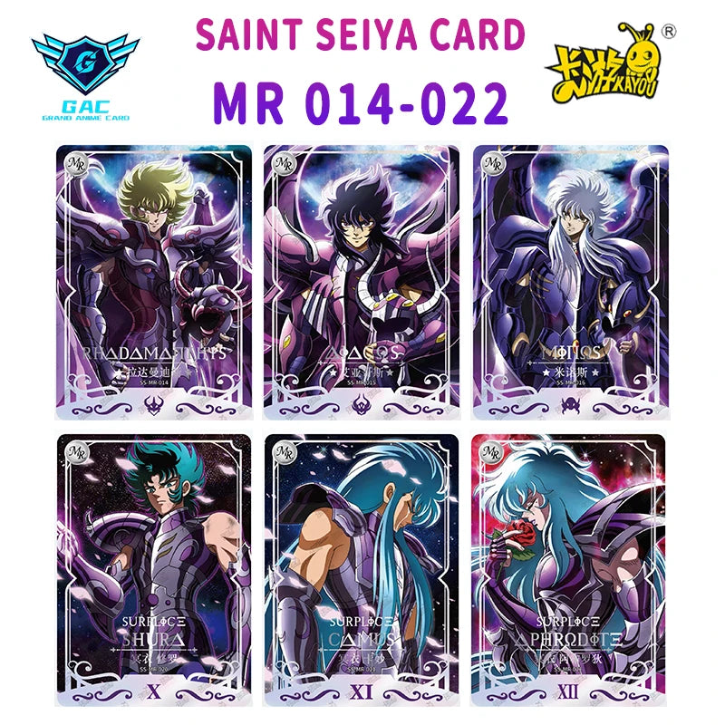 Kayou Saint Seiya Card Full Series Rare BP MR QR UR PR AR SSR SR R UTR Card Anime Collection Card Game Children's Toy Gift