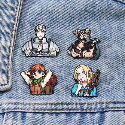 Delicious in Dungeon Character Enamel Pins