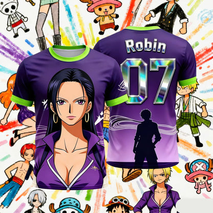 Summer 2026 One Piece Tony Chopa "Cute Team Uniform No. 06" 3D Print Breathable Quick-drying T-shirt Male/Female Top Y2k