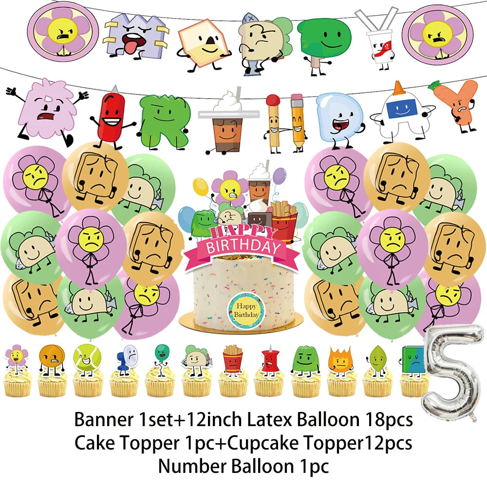Battle For Dreaming Island Birthday Backdrop Set