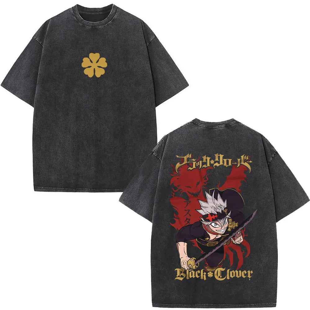 Black Clover Yami Sukehiro Washed T Shirt