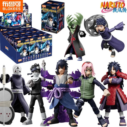 BLOKEES Building Block Man NARUTO Many Stars Edition 4nd Uchiha Sasuke Assembly Model Desktop Decoration Collect Gifts
