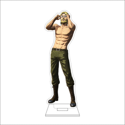 16CM Anime Attack on Titan Cosplay Acrylic Figure Stand Plate Eldo Gin Floch Forster Ornaments Gifts