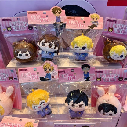 10cm Ouran High School Host Club Anime Peripherals Fans Decorative Backpack Pendant Cotton Plush Doll Tamaki Suou Kyoya Ootori