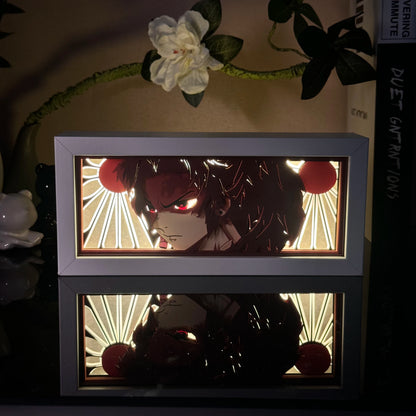 Anime Paper Carved LED Lamp