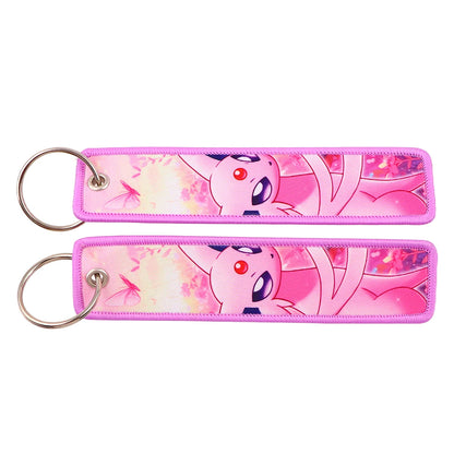 Anime Game Embroidery Keychain
