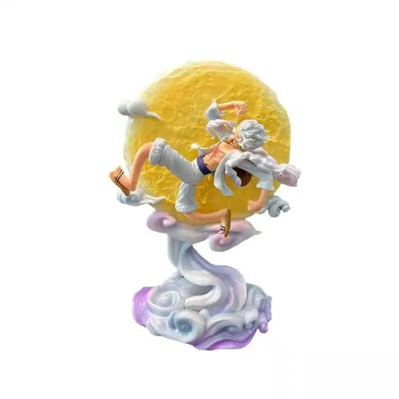 One Piece Anime Moon Nika Luffy Gear 5 16cm Action Figure - Collectible GK Statue Model for Decorations