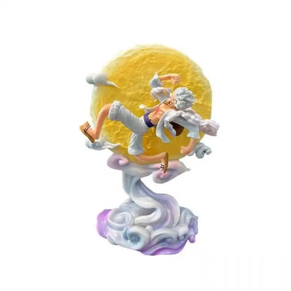 One Piece Anime Moon Nika Luffy Gear 5 16cm Action Figure - Collectible GK Statue Model for Decorations